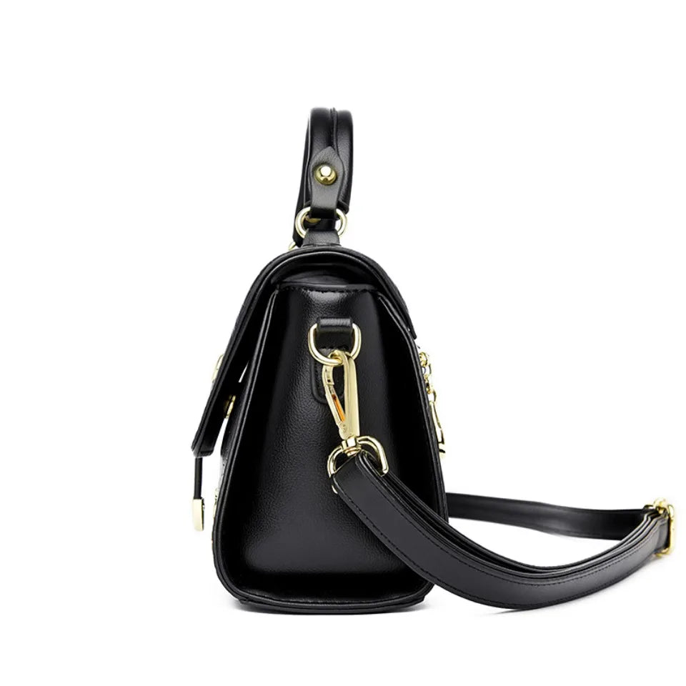 Premium Leather Crossbody Bags for Women Female Shoulder Messenger Bags Luxury Designer Handbags and Purses
