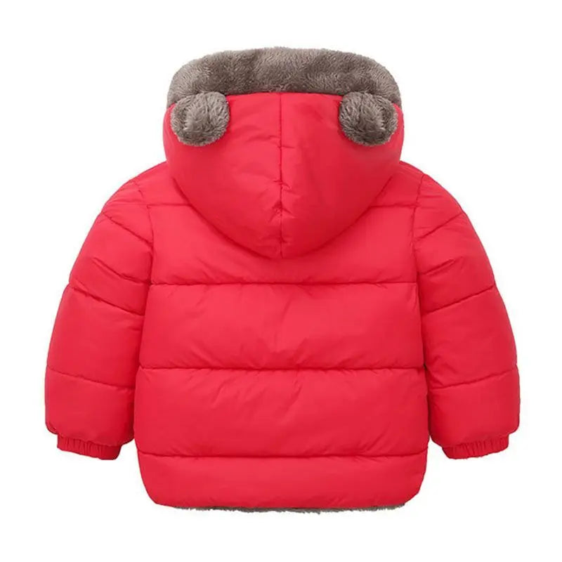 Cashmere Children Coat 2023 Autumn Winter Thicken Jacket Boys Girls Solid Color Hooded Jackets Kids Parka Outerwear 2-6 Years
