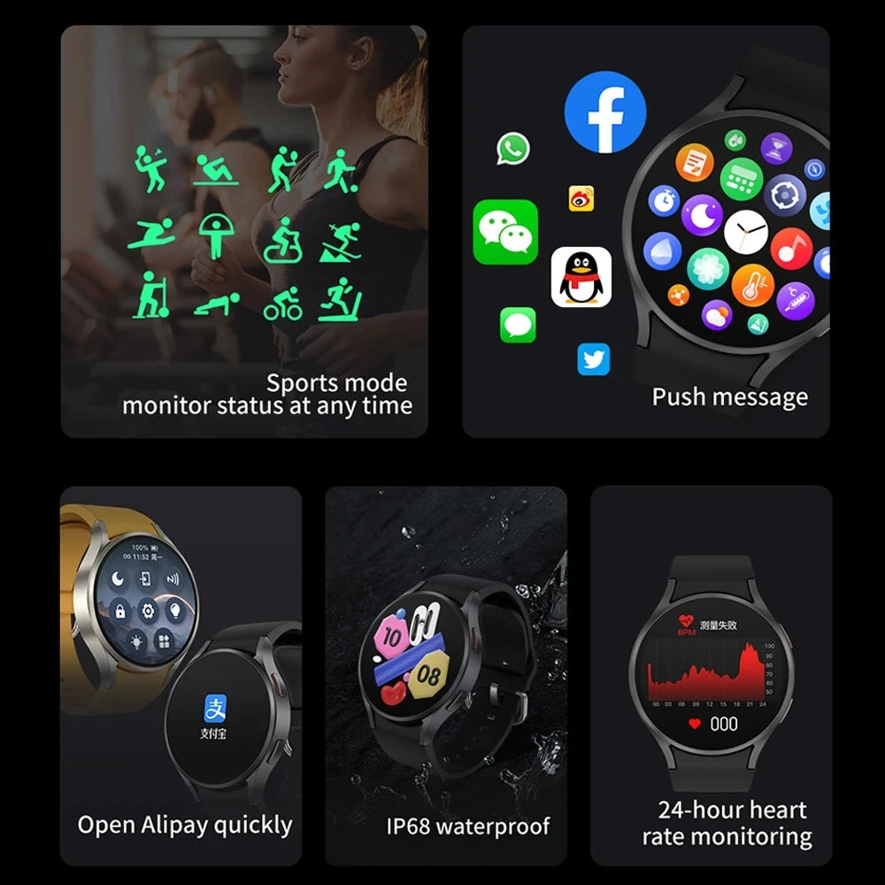 Smart Watch GPS Track Smart Watches For Men Women Sport Heart Rate Bluetooth Call NFC IP68 Waterproof Compass Smartwatch 7 Mini