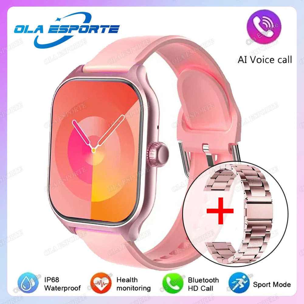 2026 Smart Watch For Android IOS Watches 2.01inch HD Display Bluetooth Call Message Alert Music Sports Smartwatch Men Women Gift