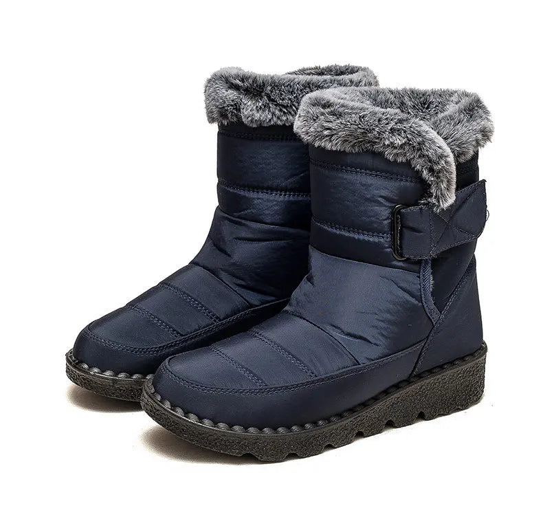 Women's Boots Fashion Winter Boots With Super Warm Fur Botas Mujer 2025 Winter Shoes Woman Snow Boots Elegant Woman Heeled Shoes