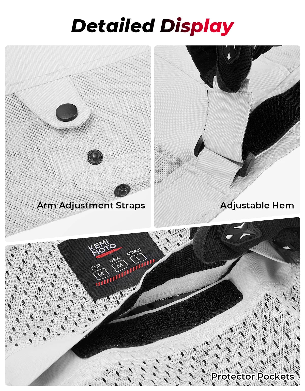 Motorcycle Riding Jacket for Men with CE Armored Protective Gear Cycling Biker Jacket Summer Breathable Soft Lining