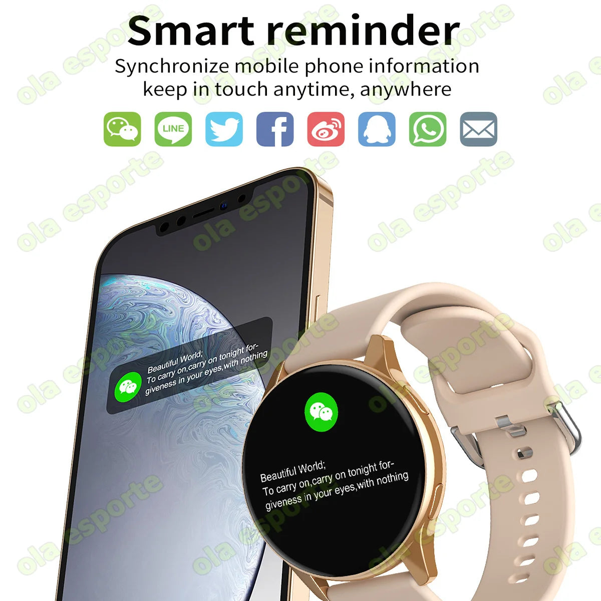 Smartwatch Women Watch 6 Health Monitoring Watch Waterproof Voice Assistant Bluetooth Call Smart Watch 2026 New Sports Watch