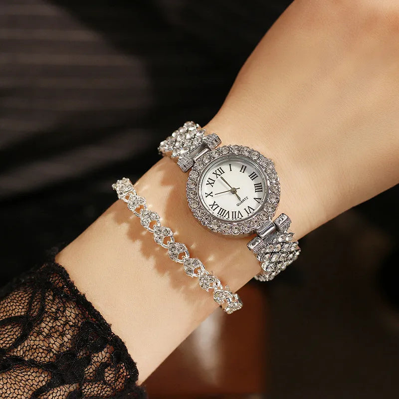 Watch for Women Watches 2023 Best Selling Products Luxury Watch Rhinestone Brand Reloj Mujer Watch Bracelet Set Diamond Steel