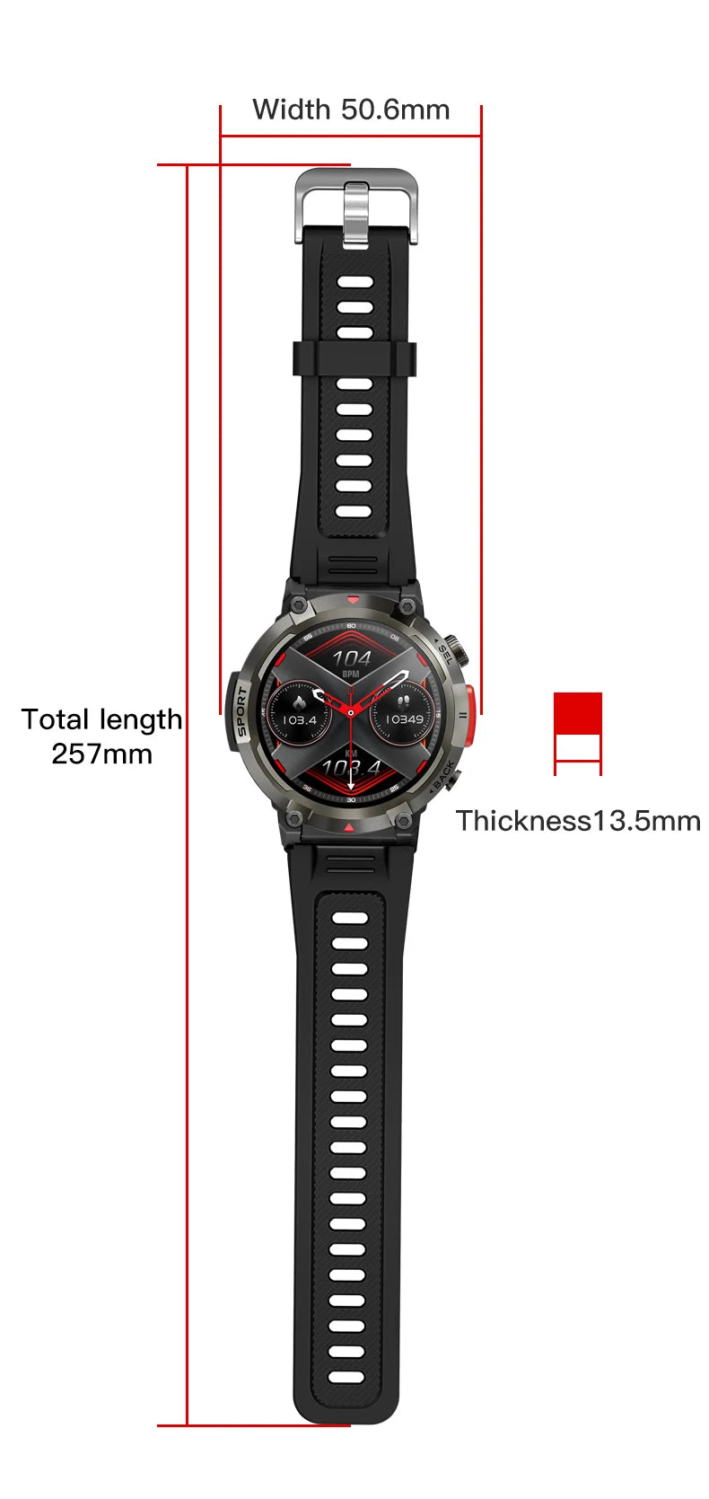 LIGE Military Grade New Outdoor Sports Men Smart Watch AMOLED Full Touch Screen With LED Flashlight Bluetooth calling SmartWatch