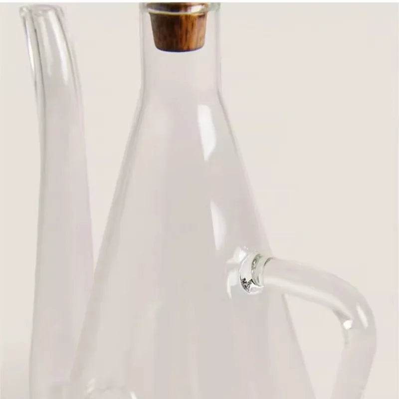 Glass Oil Dispenser Bottle for Kitchen Large Capacity Olive Oil Pourer Leak-proof Soy Spout Cooking Kitchen Storage Container