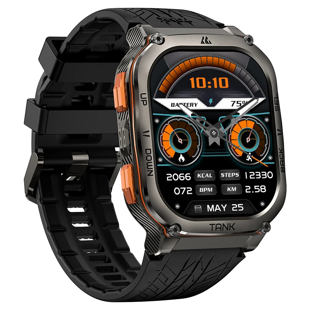 2024 AMAZTIM TANK M3 Ultra GPS Smartwatches For Men Waterproof Smart watches Women Fitness AOD Electronic Military Digital Watch