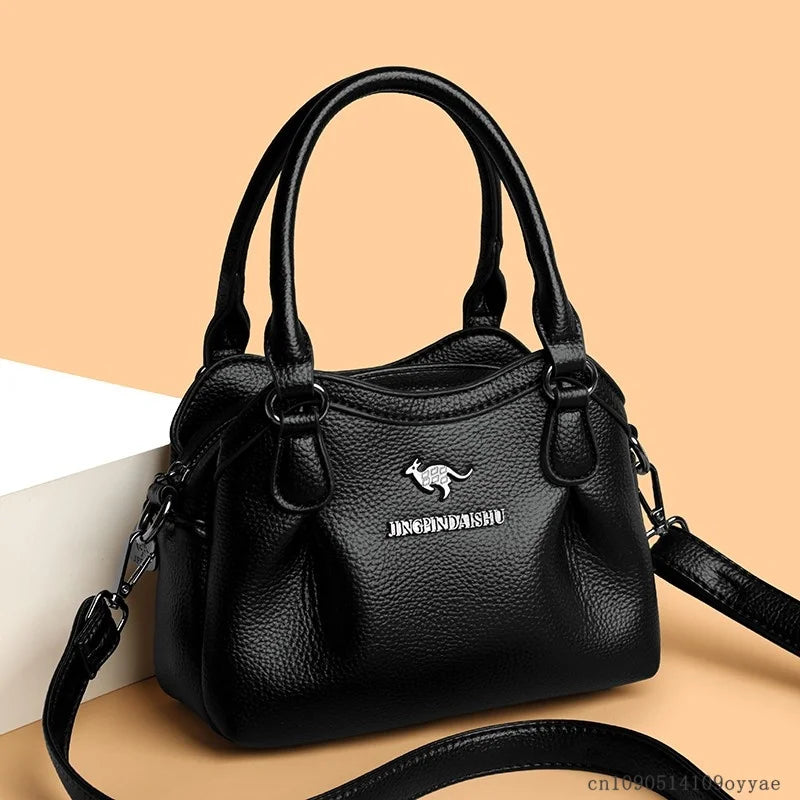 Luxury Women's Tote PU Leather Soft Crossbody Bags Women Designer Handbags High Quality Large Casual Female Messenger Sac