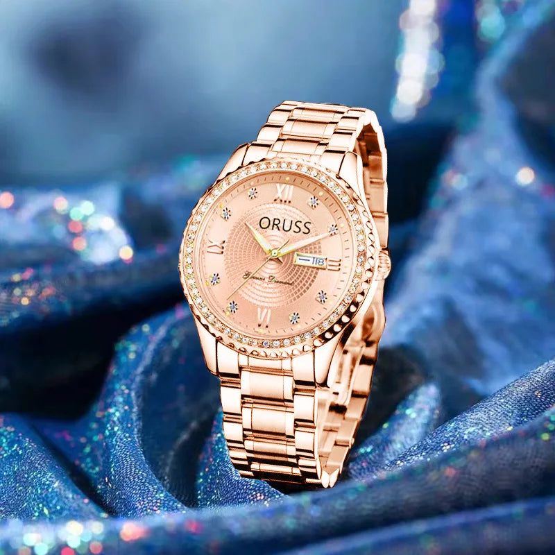 Women's Quartz Watch Luxury Minimalist Ladies Watch Precise Movement Luminous Hands Waterproof Design Niche Style Simple Elegant