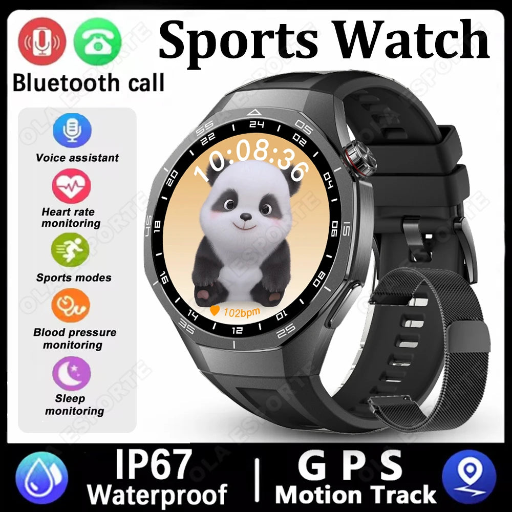 Smart Watches For Men Women 1.5" 360*360 HD Screen 330mAh Battery Heart Rate Sleep Health Bluetooth Call Watches For Man HT30
