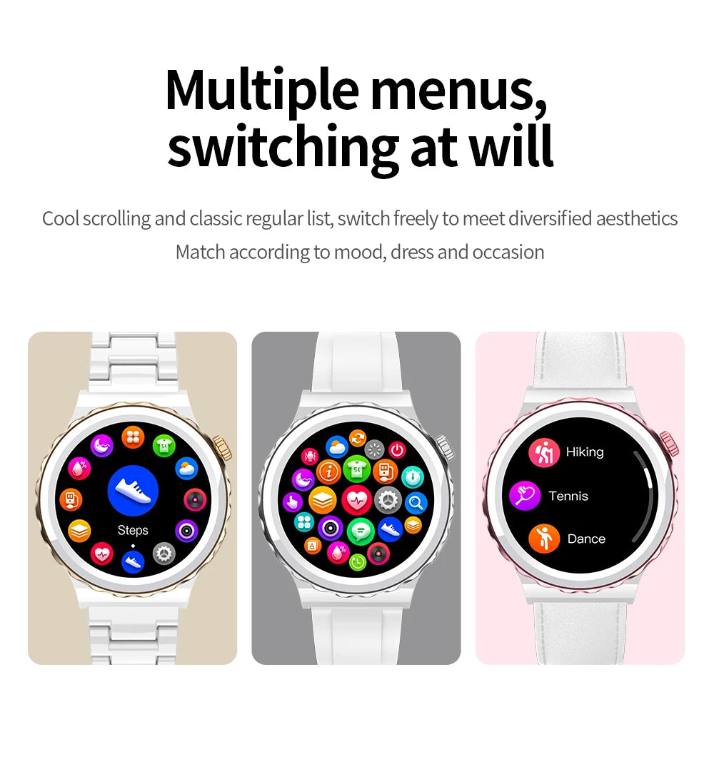 Smart Watch Unisex Smart Watches Bluetooth Call GPS Activity Tracker 24-hour Health Test Wrist Watches Women's Health Monitoring