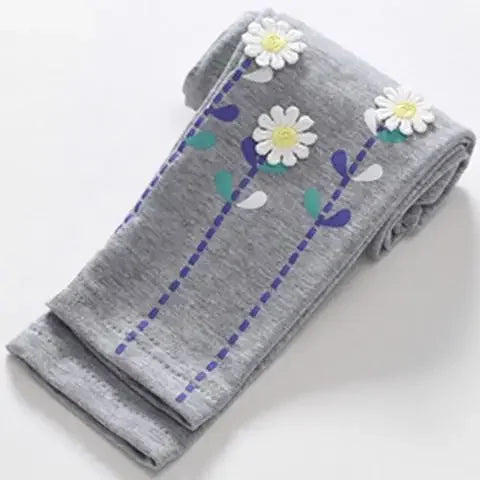 Girls Pants Skinny Print Cartoon Pattern Children Leggings Trousers Spring Girls Leggings Cotton Trousers Fille Kids Pants
