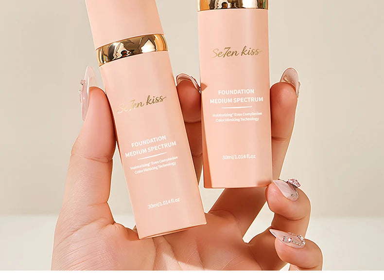 Color Changing Liquid Foundation, Waterproof and Sweat Resistant, Durable Formula, Light Fitting, Natural Makeup Effect