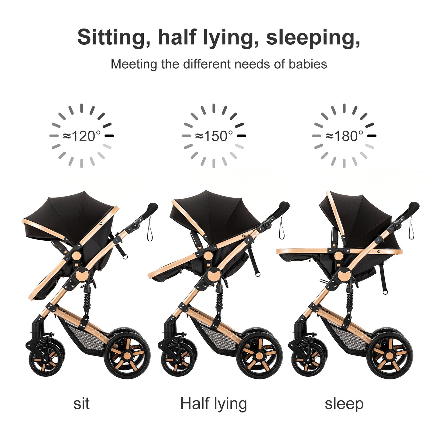 poussette bebe 3 en 1 Baby stroller baby newborn items Baby stroller for newborns Light str oller  for newborn baby Free Shippin