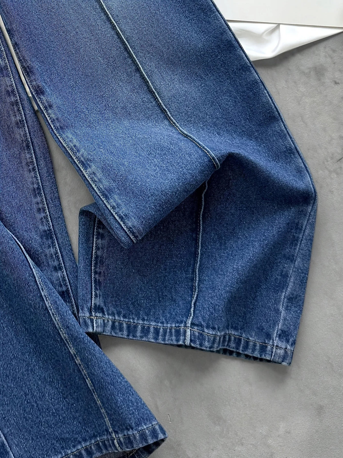 Y2K Little Girls Baggy Wide Leg Denim Pants Elastic Drawstring Waist Loose Straight Jeans For Street Fashion School Daily Outfit