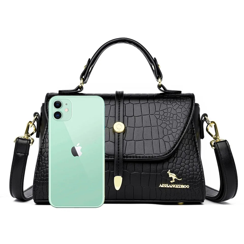 Premium Leather Crossbody Bags for Women Female Shoulder Messenger Bags Luxury Designer Handbags and Purses