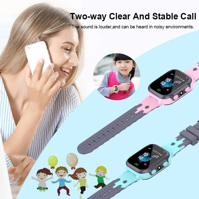 2023 New Kids SmartWatch Call Kids Watches For Children GPS SOS Waterproof Smartwatch Clock SIM Card Location Tracker Child Best