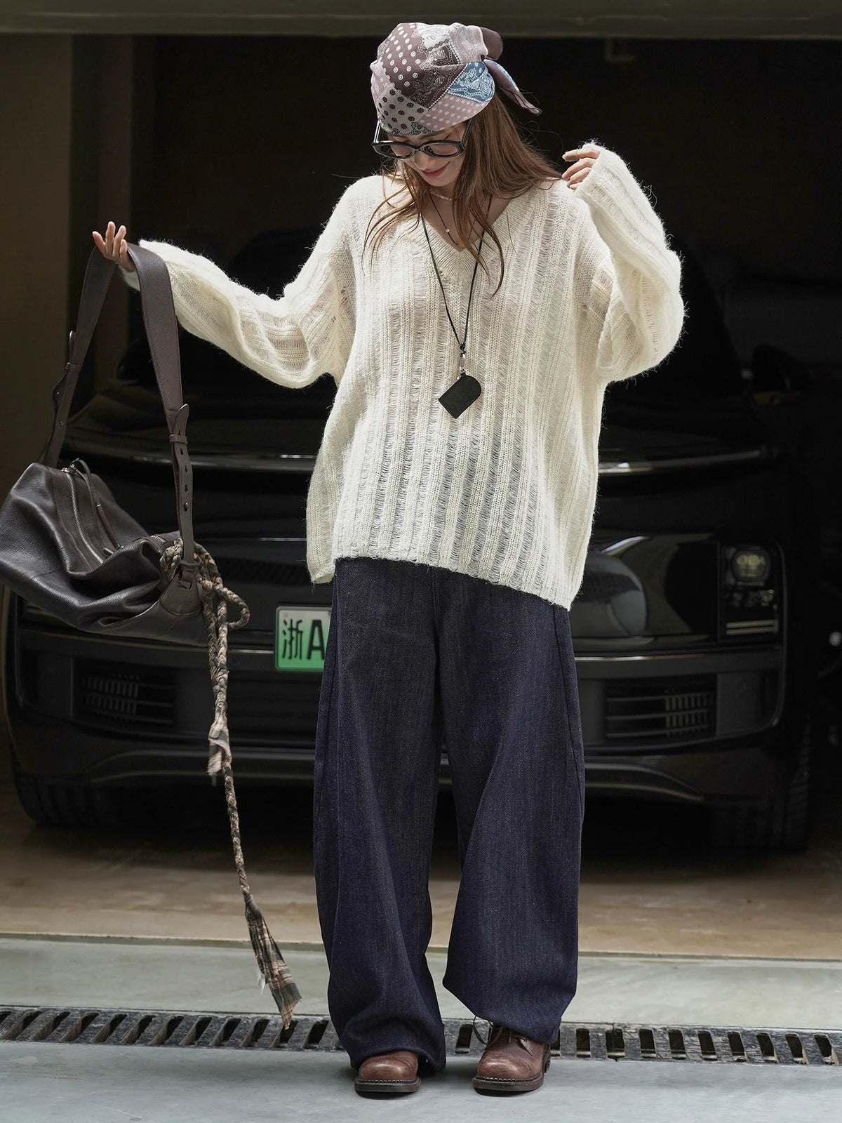 2026 New Women Soft Material Pullovers V-Neck Autumn Women Sweater Clothes Knitted Pullovers Long Sleeve Sweater Pull Femme