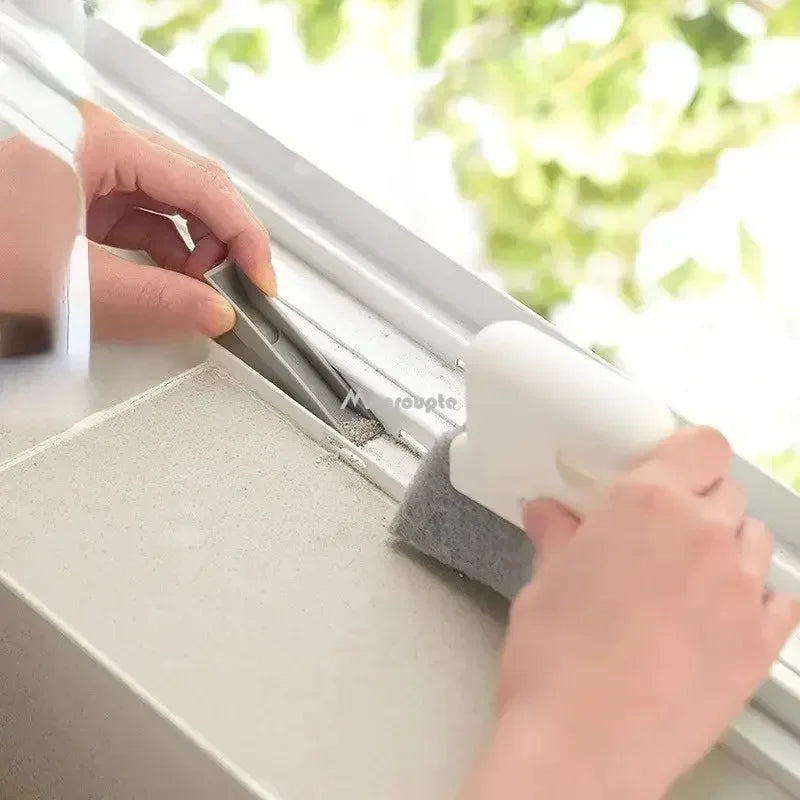 1pc universal window rail cleaning brush, easy to clean small gaps and frames, kitchen table cleaning tool