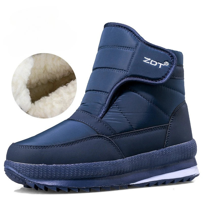 -40°C Winter Thicken Warm Men's Snow Boots Outdoor Waterproof Comfort Cotton Shoes Cold Resistant Non-slip Platform Ankle Boots