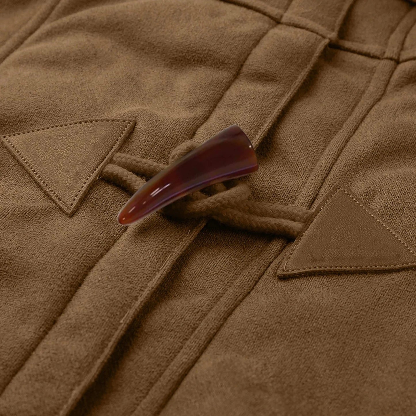 Winter Women's Sherpa Jacket Casual Trendy Warm Fleece Lined Pocket Overcoat Hooded Parka Toggle Buttons Coats Velvet Outerwear