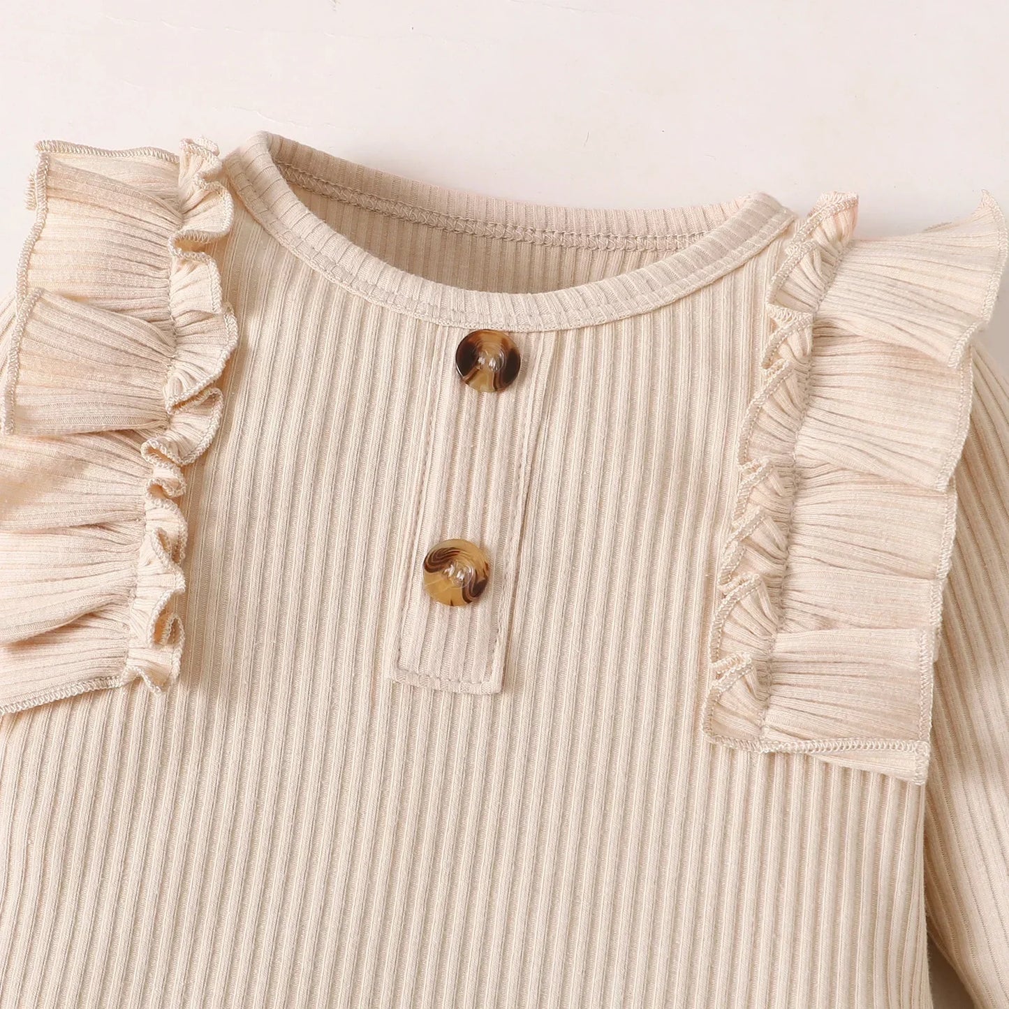 Conjunto de ropa de otoño para bebé recién nacido, 3 uds., Top tejido de manga larga, mono estampado con pantalones de corazón de amor, conjunto con diadema
