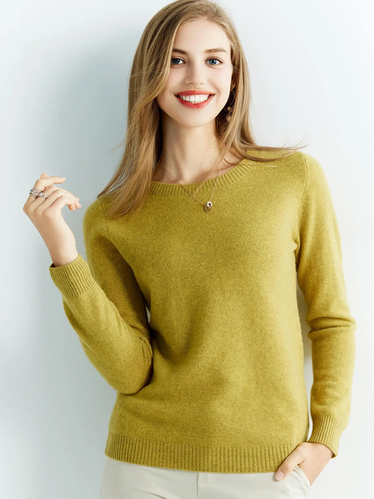 Knitted Sweaters Cashmere Sweater Women 100% Merino Wool O-Neck Vintage Pullovers 2022 Winter Autumn Jumpers Clothing Top Female