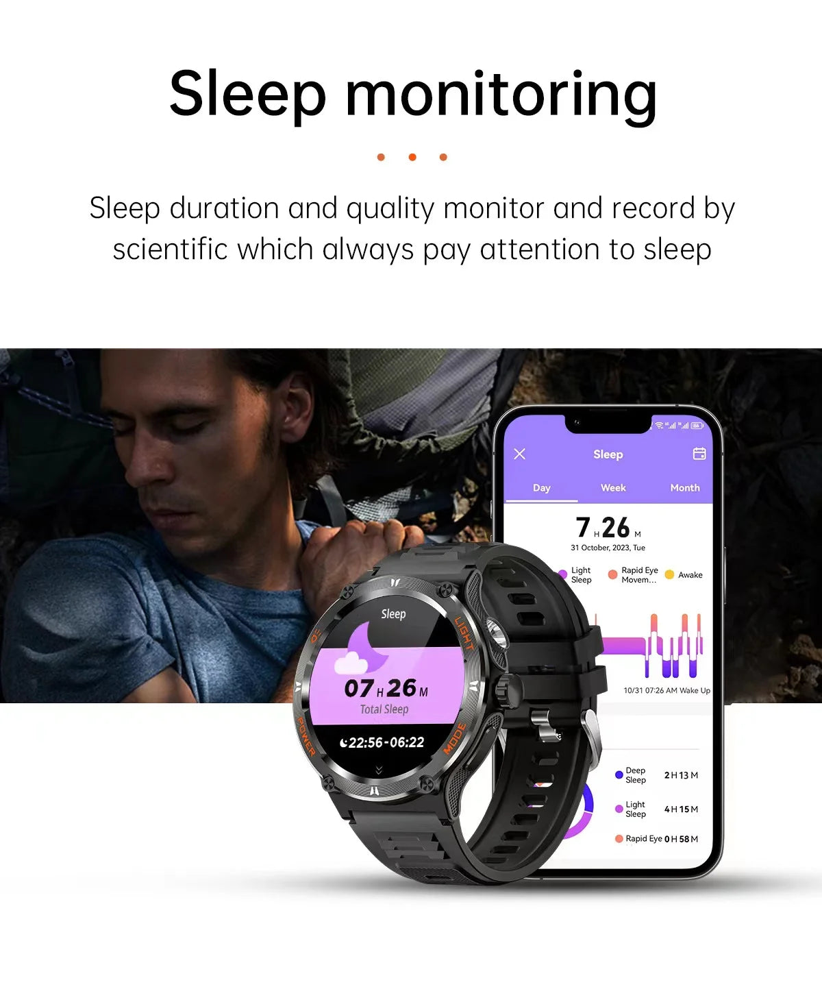 New Flashlight watch For  GPS NFC Smart Watch Men  AMOLED Screen Heart rate Bluetooth Call IP68 Waterproof Man Watch 500mAh