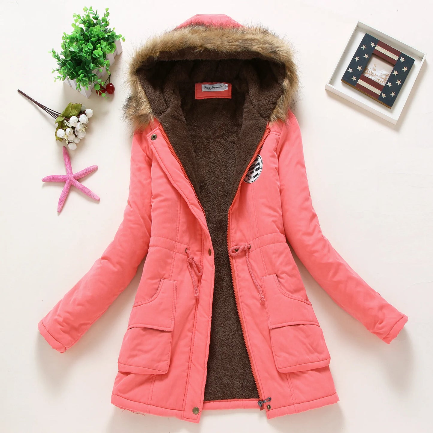 Spring Autumn Winter Jacket Women 2022 Thick Warm Hooded Parka Mujer Cotton Padded Coat 3XL Casual Slim Jacket Female