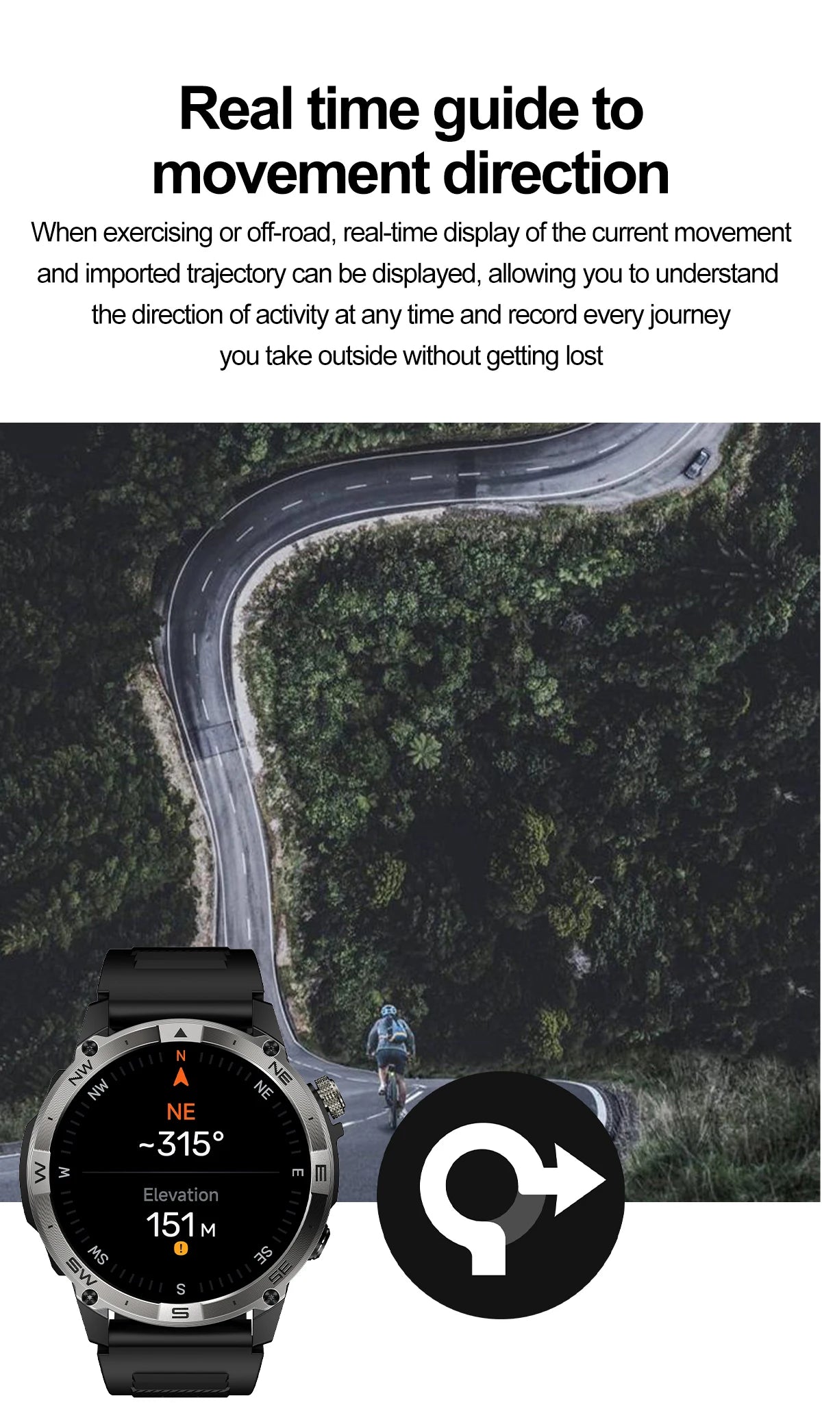 Smart Watch 2026 For Android IOS GPS Compass Sports Smart Watches For Man Women HD AMOLED Bluetooth Call Waterproof Smartwatch