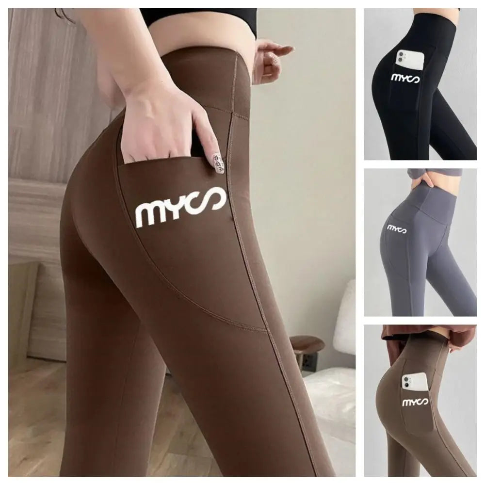 ITOOLIN High Waist Slim Fit Yoga Pants Women's Spring Autumn Thin Base Layer Pants ket arkskin Butt Lifting Casual