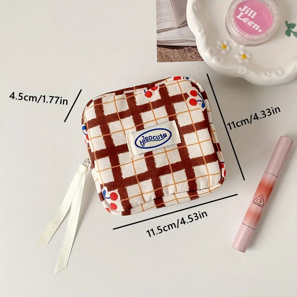 Makeup Bag for Purse, Cute Cosmetic Bag for Purse,Portable Mini Makeup Bag,Travel Toiletry Small Makeup Pouch for Women