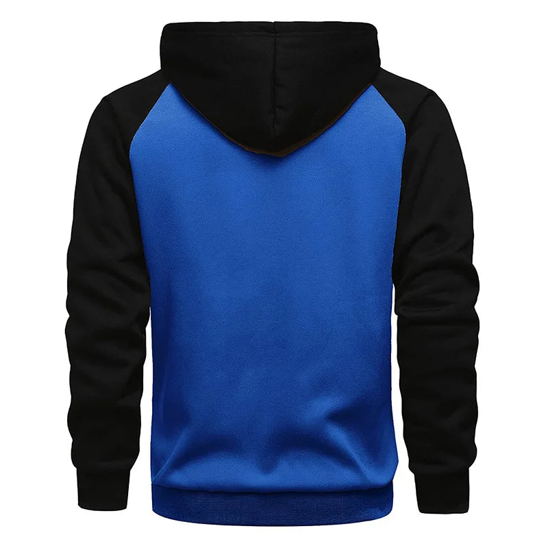 2024 Men's Jacket Fashion Spliced Autumn Jackets for Men Fleece Long Sleeve Coat Man Casual Hoodies Streetwear Men's Coats
