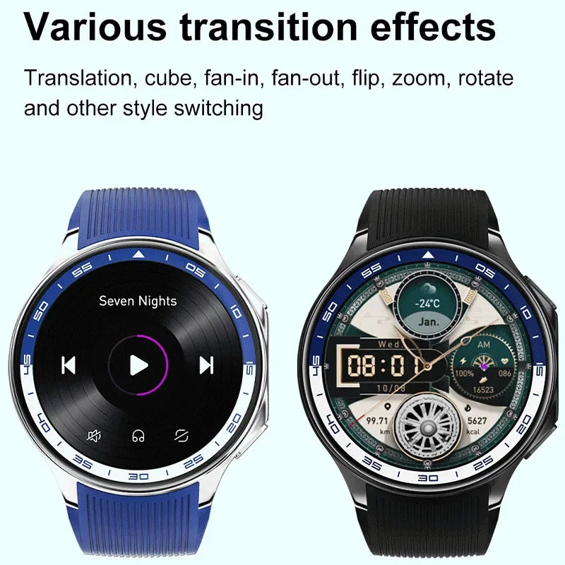 2024MAOYUAN New Watch X Smart Watch 4G Memory Music Video 5.3 Bluetooth Call IP68 Waterproof AMOLED Smart Watch TWS Earphones