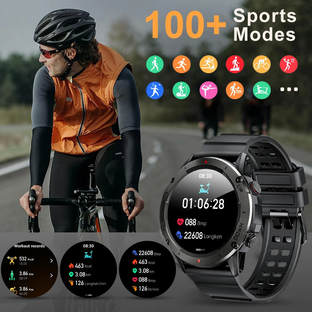 MEVADEN 1.39 Inch HD Bluetooth Call Smart Watch Men IP68 Waterproof Sports Fitness Tracker Men Smartwatch For IOS Android NX9