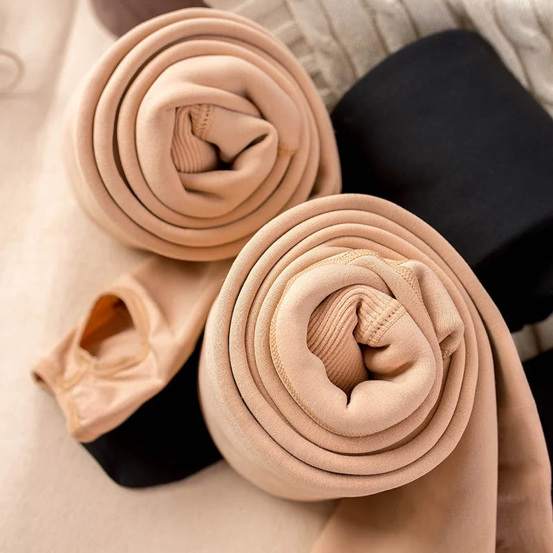 Winter Leggings For Women Warm Leggings Solid Color Velvet Leggins High Waist Leggings Stretchy Leggings