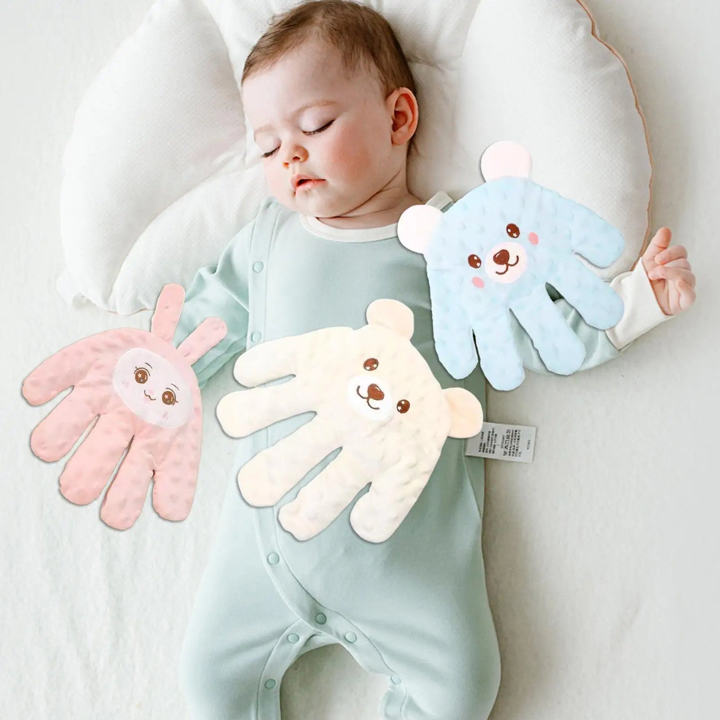 Adjustable Automatic Baby Patting Sleep Pillow Startle Prevention Soothing Palms Remote Control Baby Sleep Aid for 0-3 Toddler