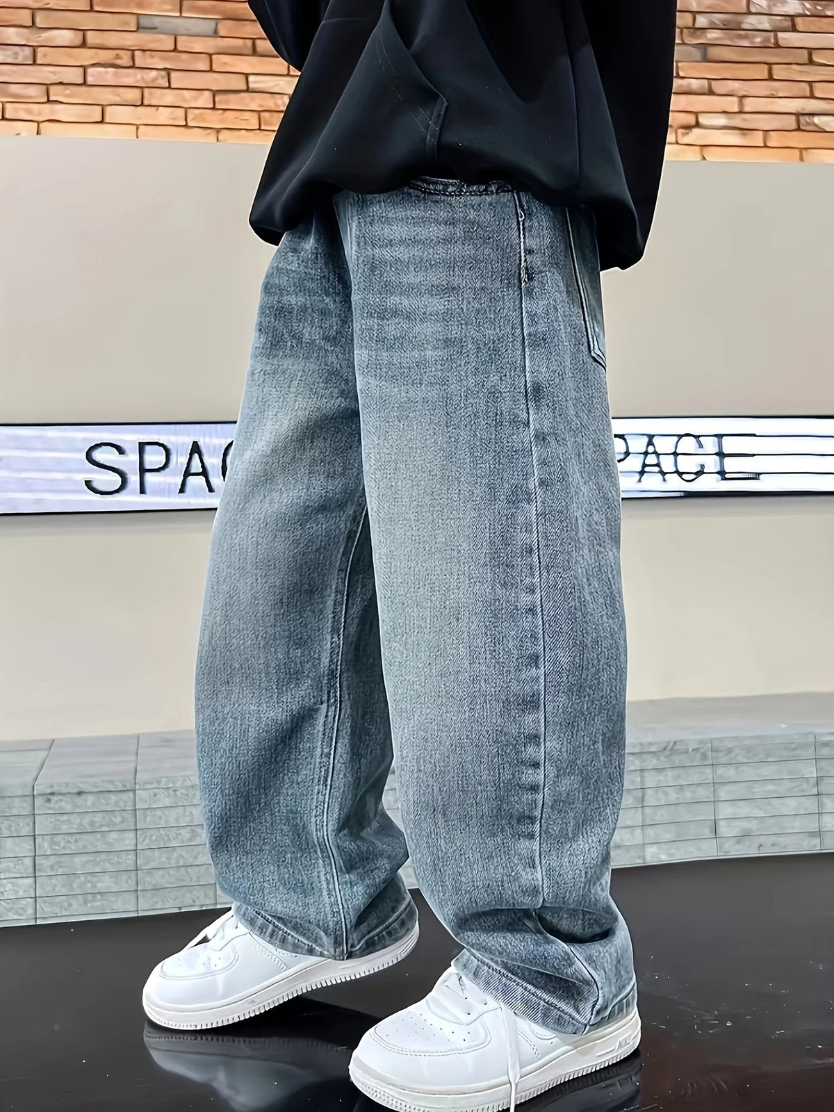 Boy's Jeans, Boy's All-Season Loose Trendy Jeans, Street Casual Hip-Hop Pants, Festival-Style Pants