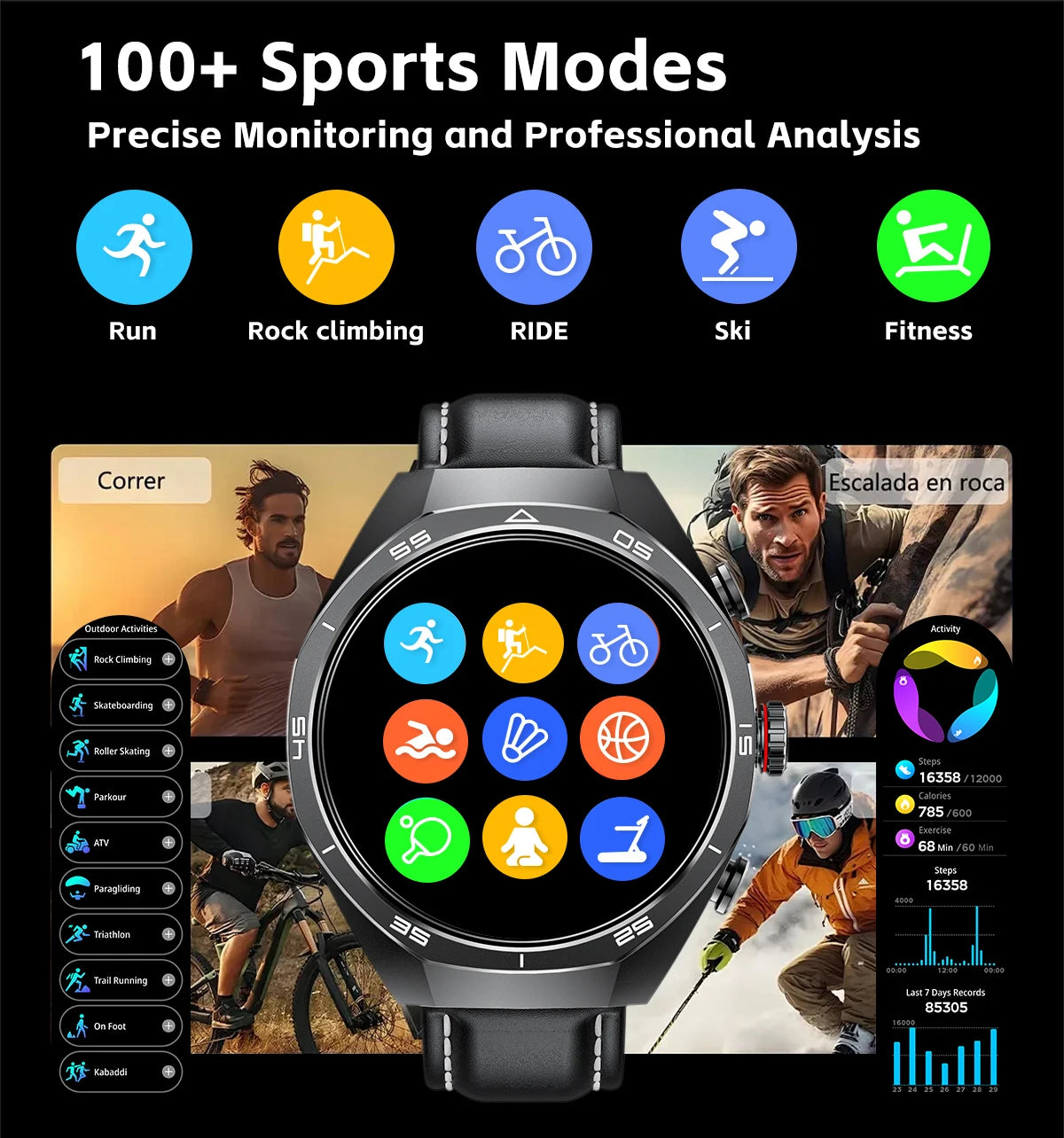 2026 New Smart Watch Men TWS 2-in-1 Bluetooth Earphones With Built-in Speaker HIFI  1.53HD SCreen Bluetooth Call IP67 Waterproof