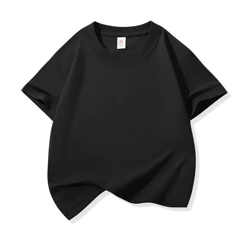 3-13 Years Boys Tshirts Cotton Short Sleeve Girls Clothes Summer Solid T-shirt Teenage Children Tees Kids Korean Top Baby Cloth