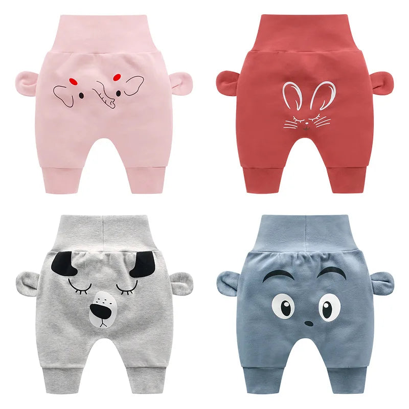 Baby Cute Pants Boys Girl Cartoon High Waist Children Toddler Spring Autumn Newborn Infant Trousers Cheap Stuff KF116