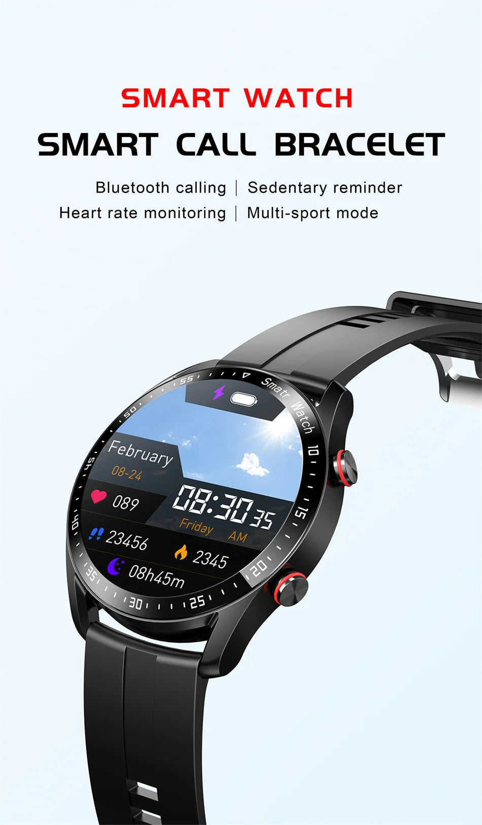 ECG+PPG Bluetooth Call Smart WatchMen Health Heart Rate Blood PressureFitness Sports Watches Man SportsWaterproof Smartwatch