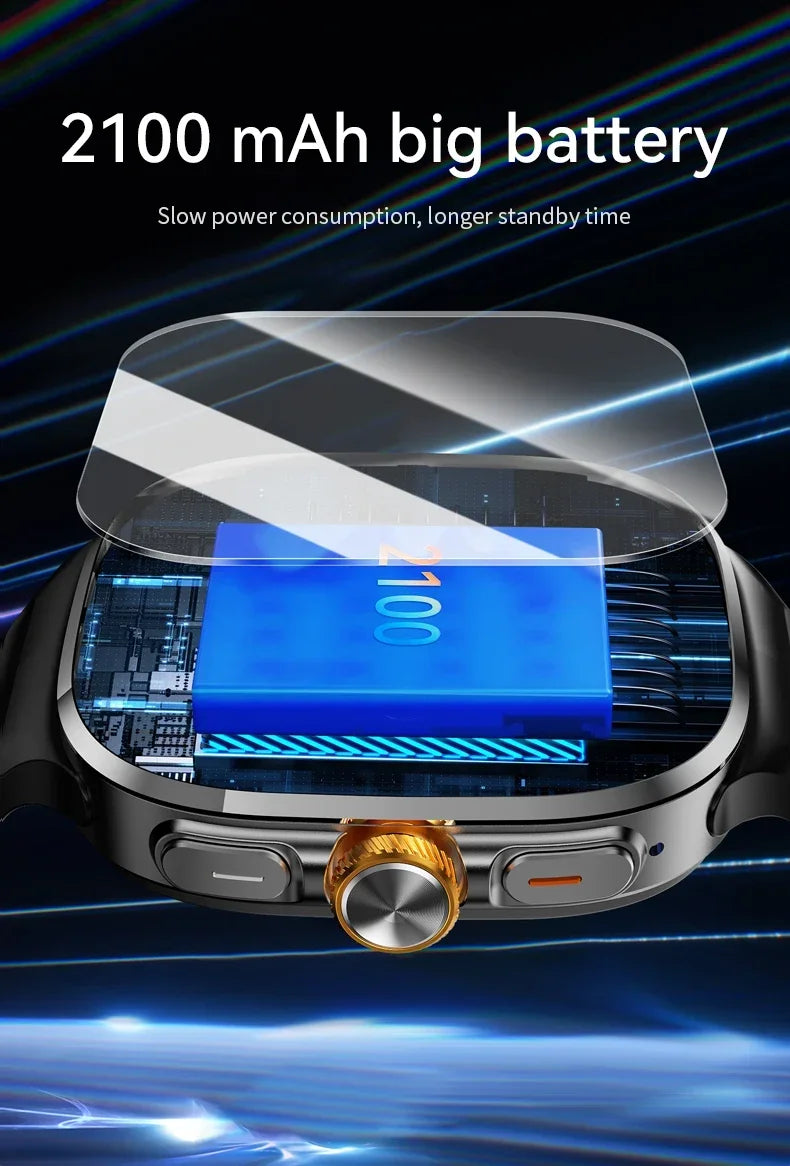 NEW Smartwatch 5G with 2.4" HD Screen 190° Rotating Camera WIFI 3D Stereo Navigation Compass NFC Bluetooth Smart Watch Men Women