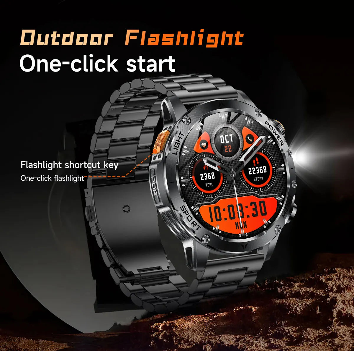 New Smart Watch For Men 1000Mah Battery Fitness Tracking Sport Waterproof Clock Smart Bracelet Men Military High-end custom dial