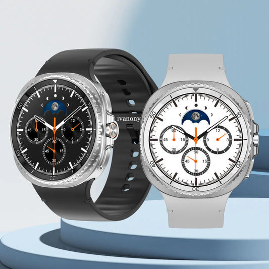 Smart Watch Man with Rotating Bezel AI Voice Assistant Receive Call 3ATM Waterproof Remote Music 1.43inch HD Screen Wristwatch