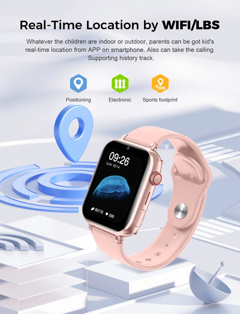 Kids Smart Watch Phone GPS Tracker WIFI LBS Location Video Call Ultra Case Baby Sound Monitoring 4G SmartWatch for Xiaomi LT38