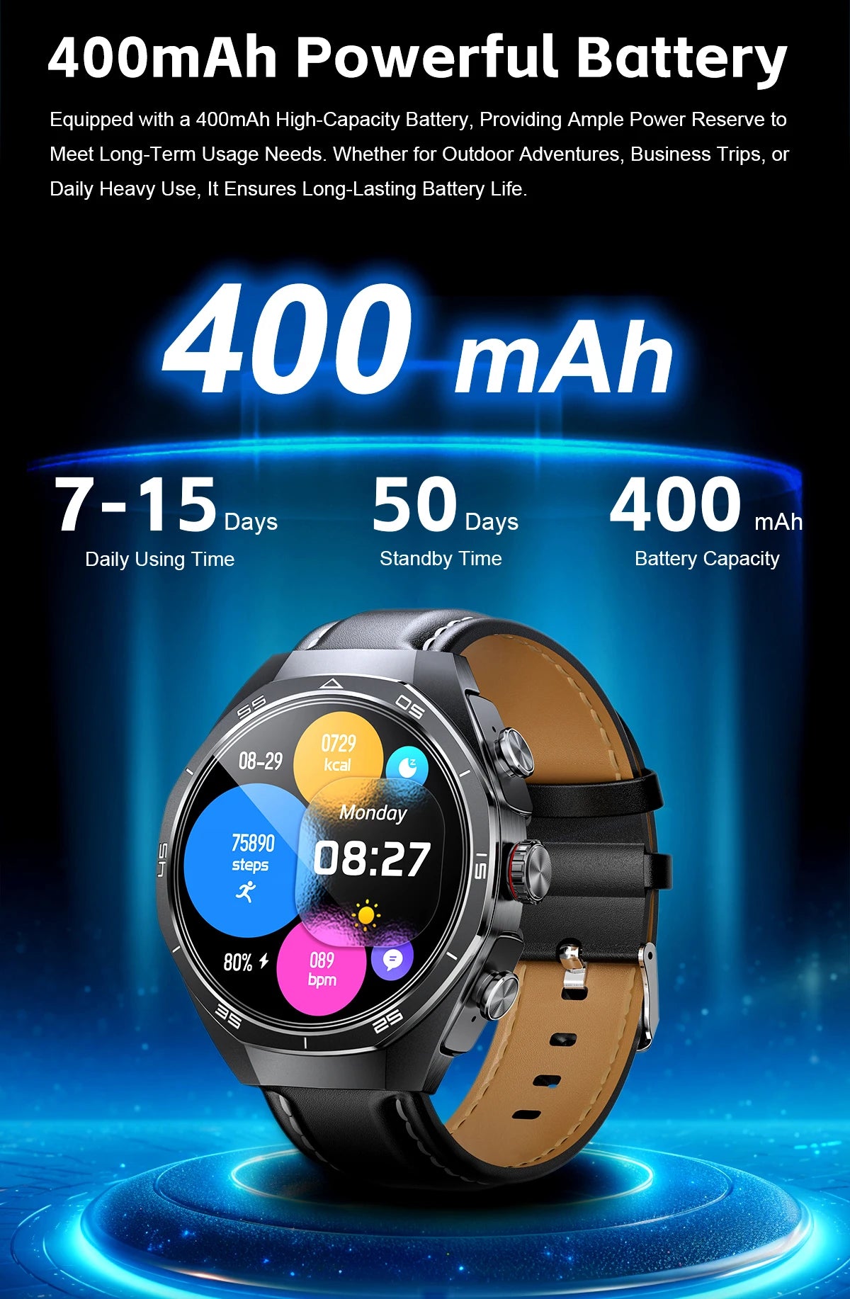 2026 New Smart Watch Men TWS 2-in-1 Bluetooth Earphones With Built-in Speaker HIFI  1.53HD SCreen Bluetooth Call IP67 Waterproof