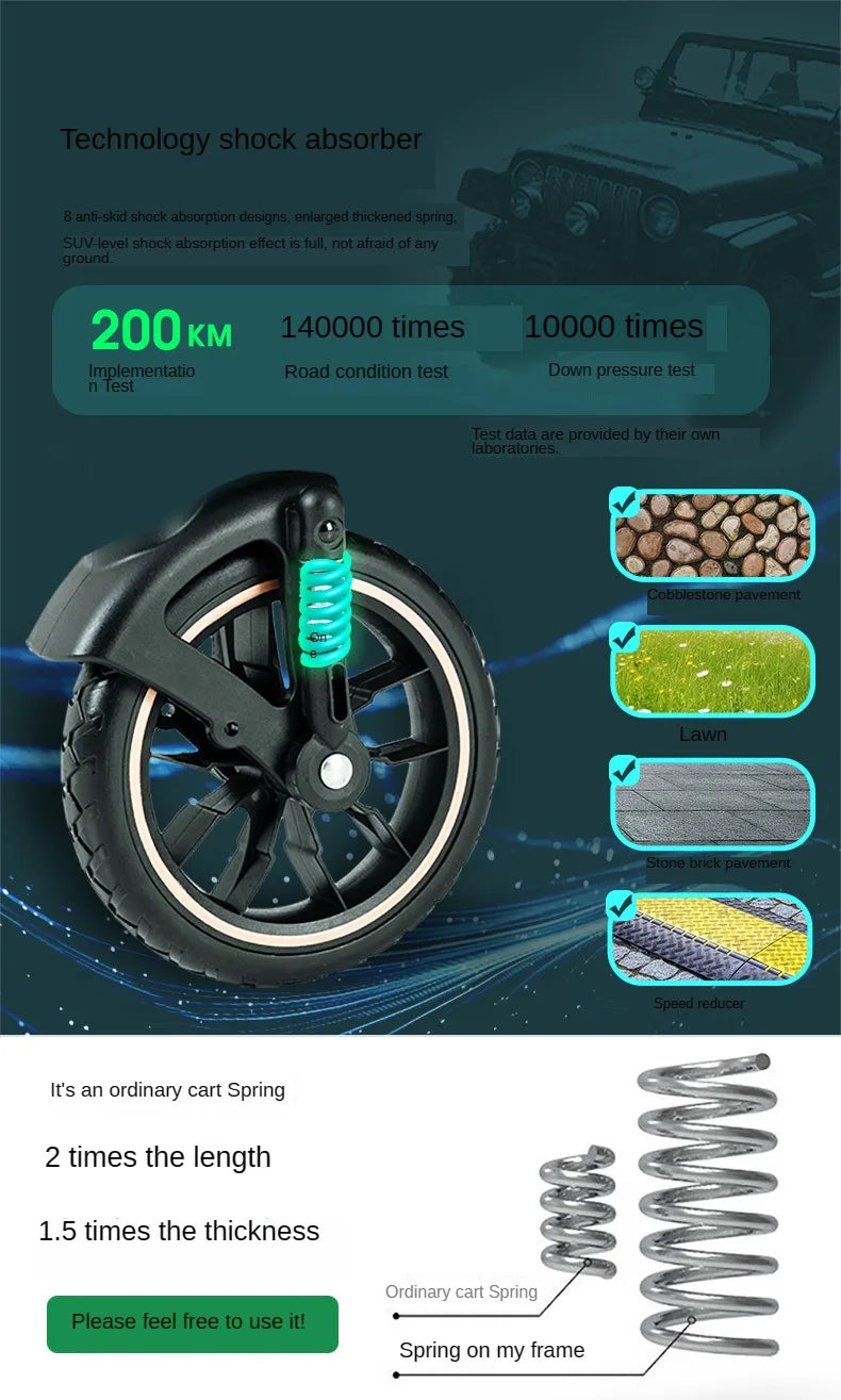 High View Two-way Stroller Eggshell Sleeping Basket Can Sit or Lie Down Lightweight Four Wheel Stroller Luxury Trolley Pushchai