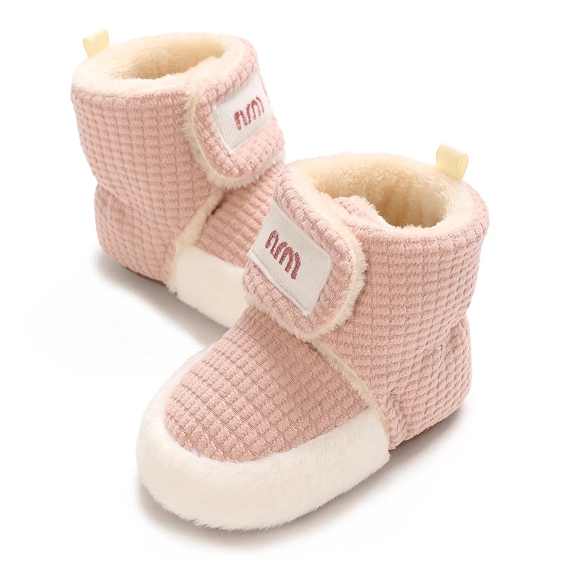 Winter Boots For Baby Boys And Girls Snow Soft Sole Anti Slip And Warm Flat Shoes Baby's First Walking Baby Shoes Boots 0-18