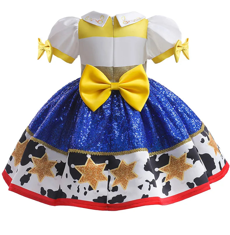 Toy Costume Story Infant Christmas Jessie Dress New Year Girls Tutu Dress 1-6 Years Old Baby Girl Birthday Party Kids' dresses